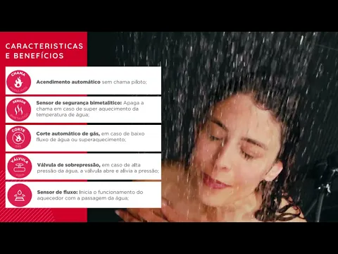 Aquecedor de Água a Gás 7L/min GN Branco RB3AP07NVNBSF Pilha Rheem