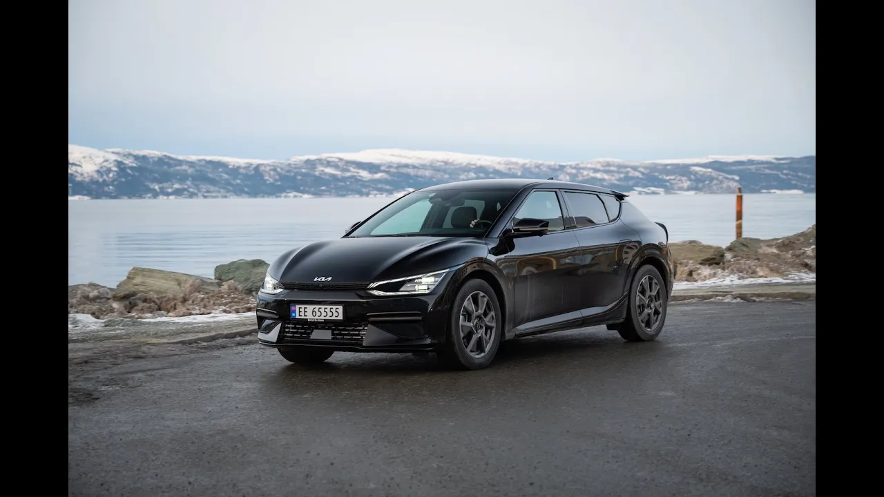 Kia EV6 GT Line uten soltak - elbilrace i fartsgrensen