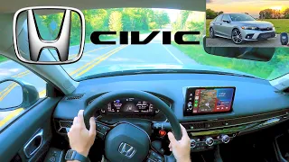 2022 Honda Civic Touring // POV Review & Scenic Michigan Test Drive (3D Binaural Audio)