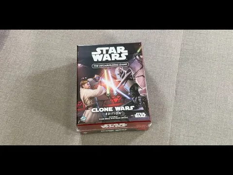 Star Wars: The Deckbuilding Game - Clone Wars Edition unboxing with Ray