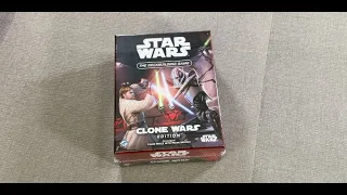 Star Wars: The Deckbuilding Game - Clone Wars Edition unboxing with Ray