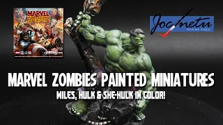 Marvel Zombies Painted Miniatures Part 5 | Hulk, Miles Morales, She-Hulk & More Heroes!