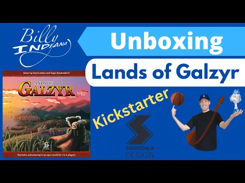 Lands of Galzyr Board Game Unboxing - Kickstarter Version from Snowdale Design