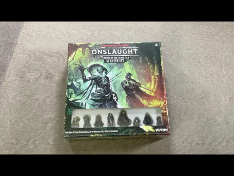The Discriminating Gamer: Dungeons & Dragons: Onslaught - Tedrils of the Lichen Lich Starter Set unboxing with Ray