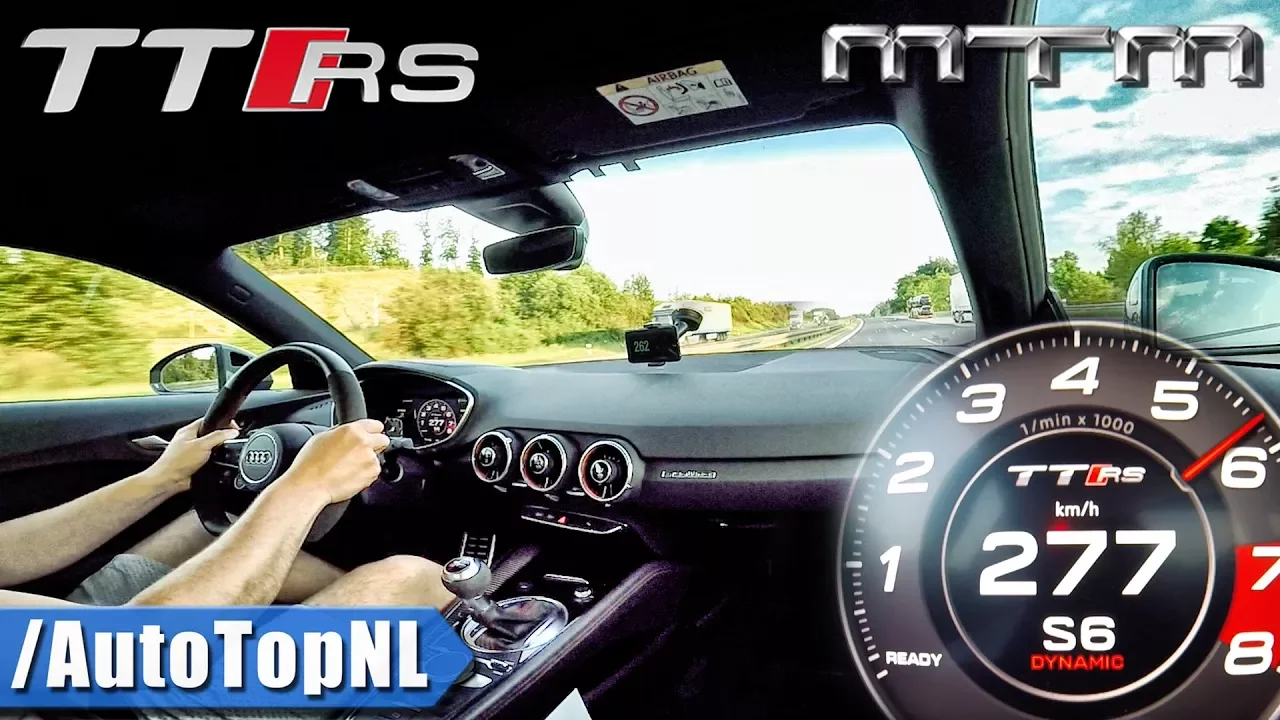 277km/h 🔥 AUDI TT RS MTM 465HP on AUTOBAHN by AutoTopNL