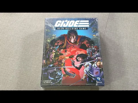 The Discriminating Gamer: G.I. JOE Deck Building Game unboxing with Ray