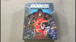 The Discriminating Gamer: G.I. JOE Deck Building Game unboxing with Ray