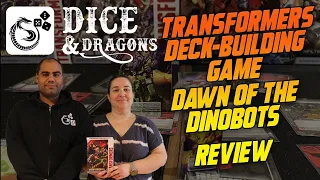 Dice and Dragons - Transformers Deck Building Game Dawn of the Dinobots Review
