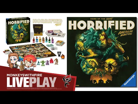 HORRIFIED: AMERICAN MONSTERS - RAVENSBURGER | BOARD GAME LIVE PLAY |