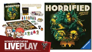 HORRIFIED: AMERICAN MONSTERS - RAVENSBURGER | BOARD GAME LIVE PLAY |