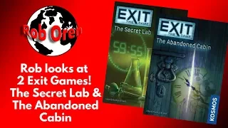 Rob looks at Two Exit Games! The Secret Lab & The Abandoned Cabin