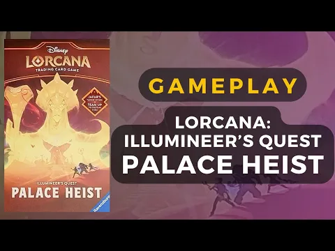 Lorcana Illumineer's Quest: Palace Heist Board Game Partial Gameplay | DaniCha
