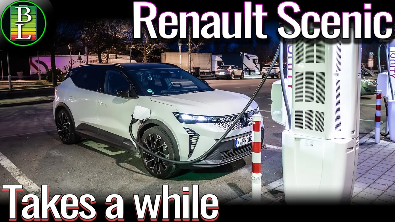 Charging the Renault Scenic e-Tech (87kWh) at Ionity 8-90%