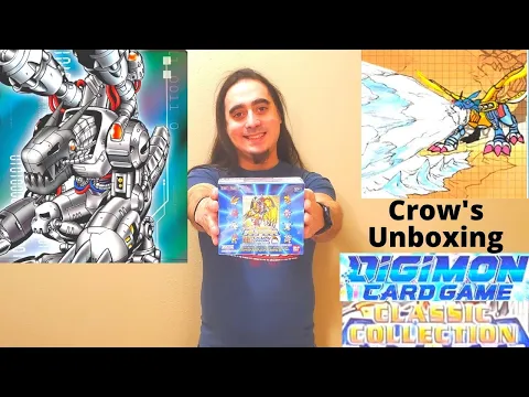 Crow's unboxing Digimon Classic collection EX 01 booster box