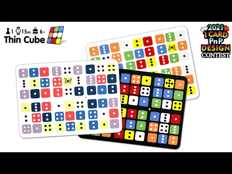 Thin Cube (How to Play) BGG 1-Card PnP Design Contest