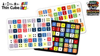 Thin Cube (How to Play) BGG 1-Card PnP Design Contest