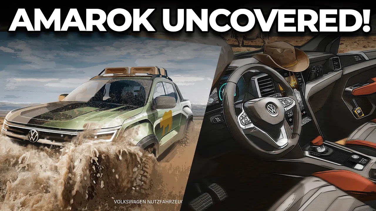 Volkswagen Amarok 2023 interior and front end details revealed | new Ranger-based ute | Chasing Cars