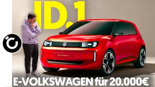 Elektro VOLKSWAGEN ID.1 für 20.000€!