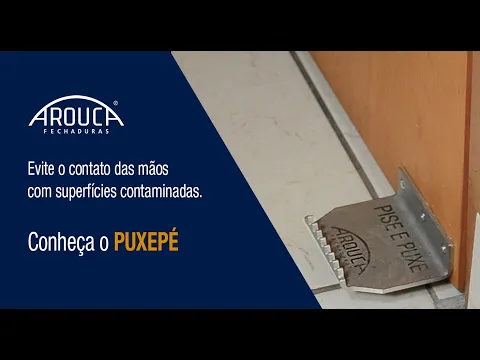 Puxador para Porta Inox 304 10m Pise e Puxe Puxepé