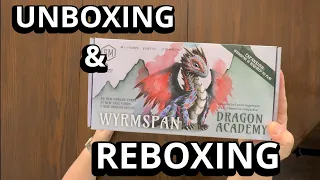 Wyrmspan: Dragon Academy Expansion -- Unboxing and Reboxing - What's in the Box?