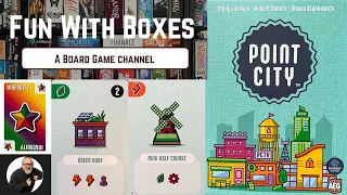 Point City (Kickstarter edition) by Flatout Games & AEG | Unboxing & Overview | Fun with Boxes !!!