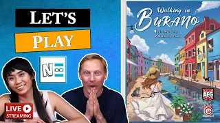 WALKING IN BURANO Live Board Game Playthrough #109
