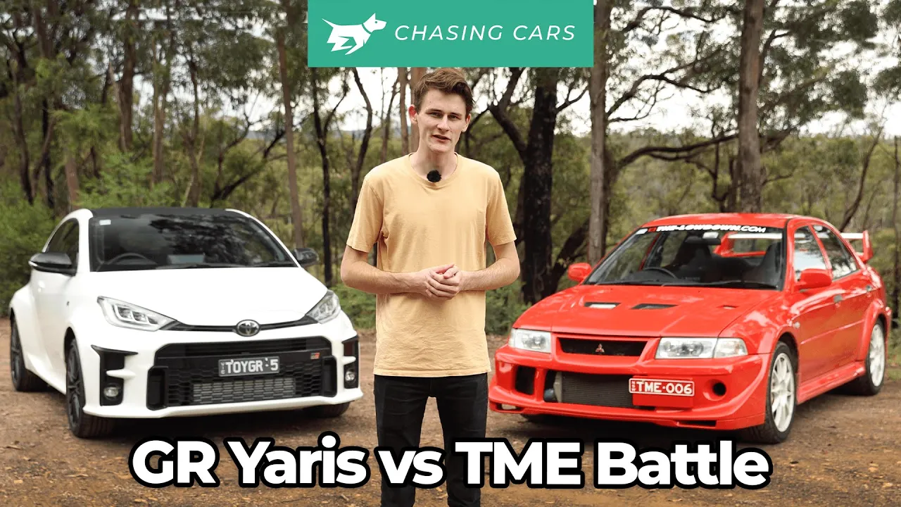 Toyota GR Yaris vs Mitsubishi Evo TME battle | Rally cars for the road! | Chasing Cars