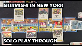 Marvel Skirmish in New York Solo variant play through board game