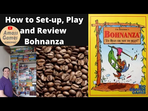 Bohnanza - how to Setup, Play and Review. Use Rosenberg card game. * Amass Games *