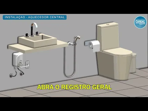 Aquecedor Elétrico Central 8200W 220V 4T AQ252 Branco Cardal