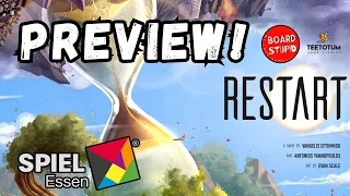 Restart Preview at Spiel 2024, A Time Warping Trip into Board Game Ambition
