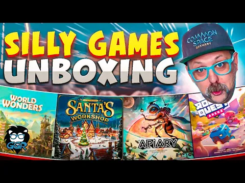 Board Game Silly Unboxings - January, 2024 - World Wonders, Apiary, Santa's Workshop & More!
