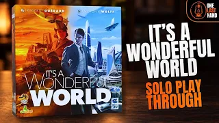 Building a Blue Empire | It's a Wonderful World | Solo Playthrough