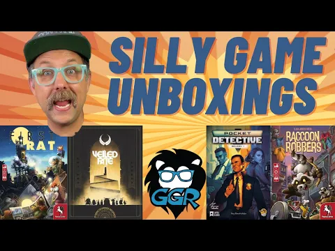 Silly Board Game Unboxings from May 2022 - First Rat, Veiled Fate and more