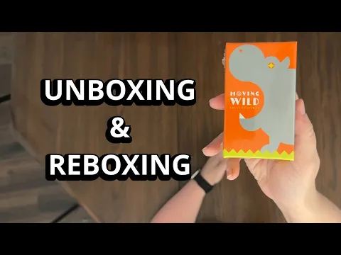 Moving Wild - Quick Look Card Game Unboxing & Reboxing - What's in the Box?