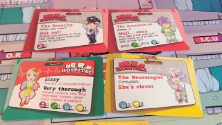 What are red, green, blue and yellow in HE.R.O - the emergency room board game?