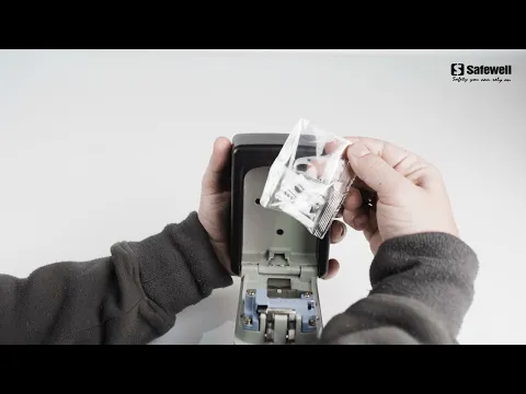 Cadeado Cofre Porta Chaves com Senha Aço Preto KL0101K Safewell