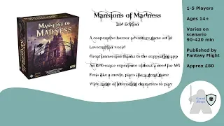 Mansions Of Madness 2nd Edition - board game review