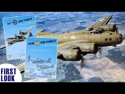 8th Air Force & 20th Air Force First Looks & Comparison | WW2 Solo Solitaire Wargames | Board Game
