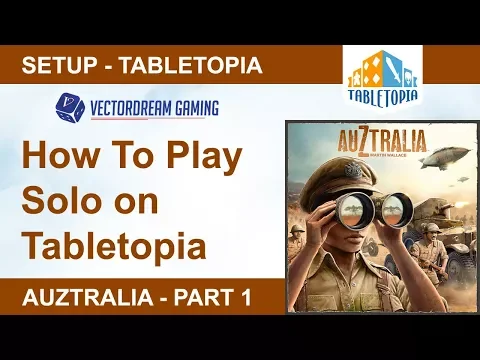 Auztralia - How to Play Solo on Tabletopia Setup