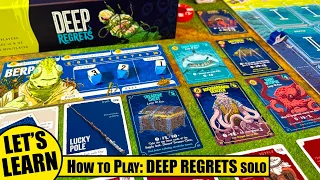 How to Play DEEP REGRETS An Unfortunate Fishing Game Solo | Plus 2 Solo Playthroughs