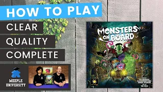 Monsters on Board Board Game - How to Play. A Kickstarter Preview