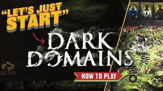 DARK DOMAINS: How to play in under 15 minutes