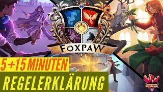 FOXPAW Regeln Anleitung Erklärung Brettspiel Worker Placement Godot Games Gamefound