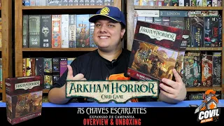 Overview & Unboxing Arkham Horror As Chaves Escarlates - Expansão de Campanha
