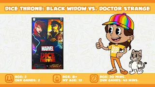 The Cardboard Kid - 344: Marvel Dice Throne: Black Widow vs. Doctor Strange