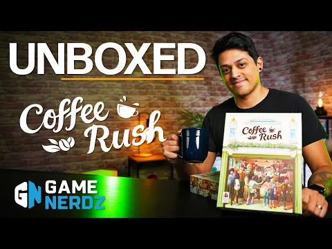 Coffee Rush Board Game Unboxing