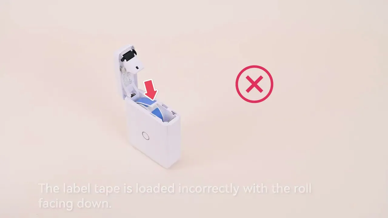 Термопринтер для печати наклеек NIIMBOT D110_M White - компактный принтер этикеток с Bluetooth