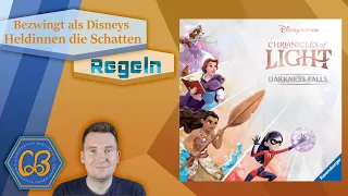 Chronicles of Light - Das neue Familienspiel von Disney einfach erklärt - Regeln in 4K - Deutsch