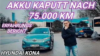 Akkuschaden nach 75.000 Km. Kona Elektro Langzeit Erfahrung #elektroauto #hyundai